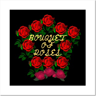 bouquet of roses Posters and Art